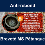 Boule MS Pétanque - 2110 anti rebond GRAVEES: DIDOU - DESTOCKAGE