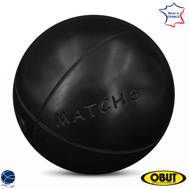 Obut RCC : boule de pétanque tendre noire carbone