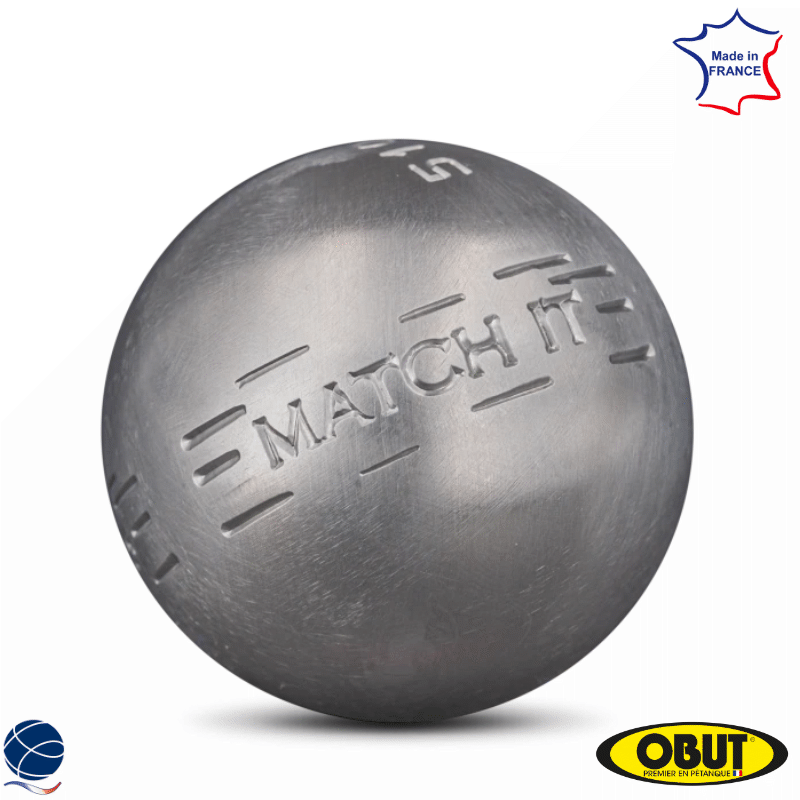 Triplette De Boules De Pétanque OBUT MATCH Striées Y251 - 690 G - 73 Mm - Occasion