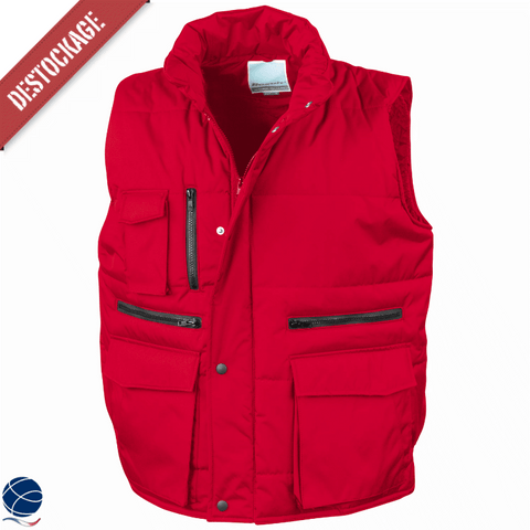 Bodywarmer rouge - DESTOCKAGE