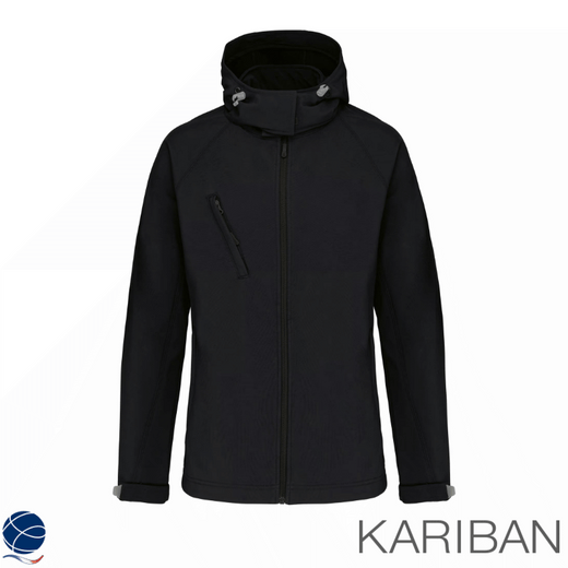Veste softshell a capuche amovible femme- Kariban