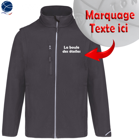 Impression textile - coeur - 2 lignes de texte - texte droit