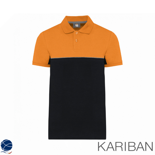 Polo bicolore manches courtes unisexe - Kariban