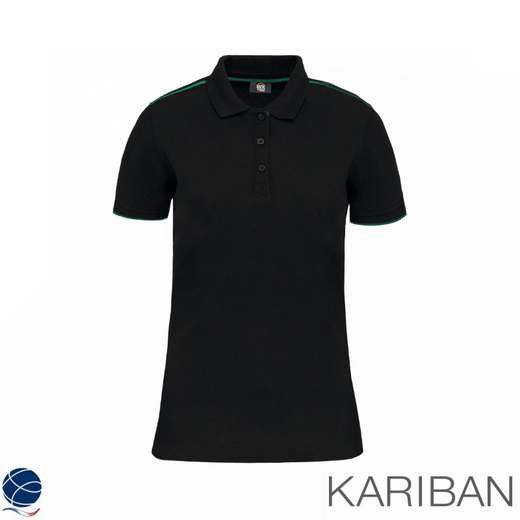 Polo contrasté manches courtes Femme - Kariban