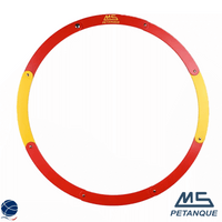 Cercle pliant rouge/jaune - Ms Pétanque