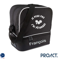 Sac 6 boules " Je peux pas j'ai pétanque " à personnaliser - Proact