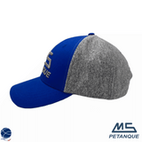 Casquette bleu/gris - MS Pétanque