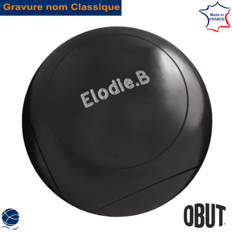 Boules de pétanque Match IT Inox 76mm Deco G - Obut - 730g - Sport Boules de pétanque Match IT Inox 76mm Deco G - Obut - 730g - Sport