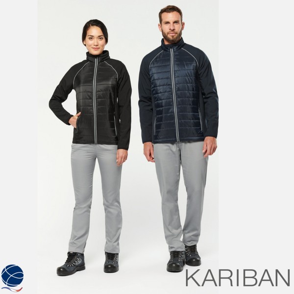 Doudoune manches longues bi-matière Unisexe 9 coloris - Kariban
