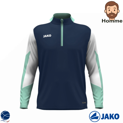 Sweat zip Dynamic Homme 10 Coloris - Jako
