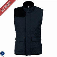 Bodywarmer matelassé femme marine - DESTOCKAGE