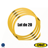 Lot de 20 cercles de pétanque rigides - Obut