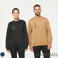 Sweatshirt poche zippée contrastée unisexe - Kariban